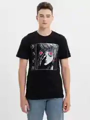 Хром футболка мужская по аниме "Атака титанов", Evangelion, Hunter, светящаяся