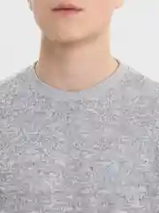 Серебряный лонгслив мужской