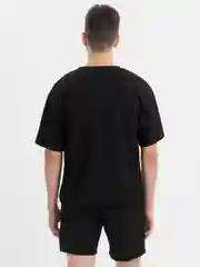 Черный комплект мужской: футболка и шорты Mens