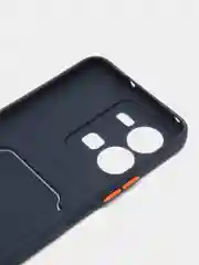 Темно-синий силиконовый чехол Vivo Y35 4G 2022 (Виво у35 4Г 2022), прозрачный