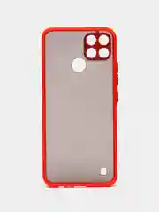 Красный чехол для Realme C21Y, полупрозрачный, пластиковый, матовый Реалми C21Y