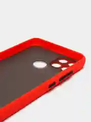 Красный чехол для Realme C21Y, полупрозрачный, пластиковый, матовый Реалми C21Y