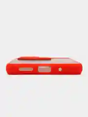 Красный чехол на Xiaomi Redmi 10c, полупрозрачный, Редми 10С, силиконовый, пластиковый