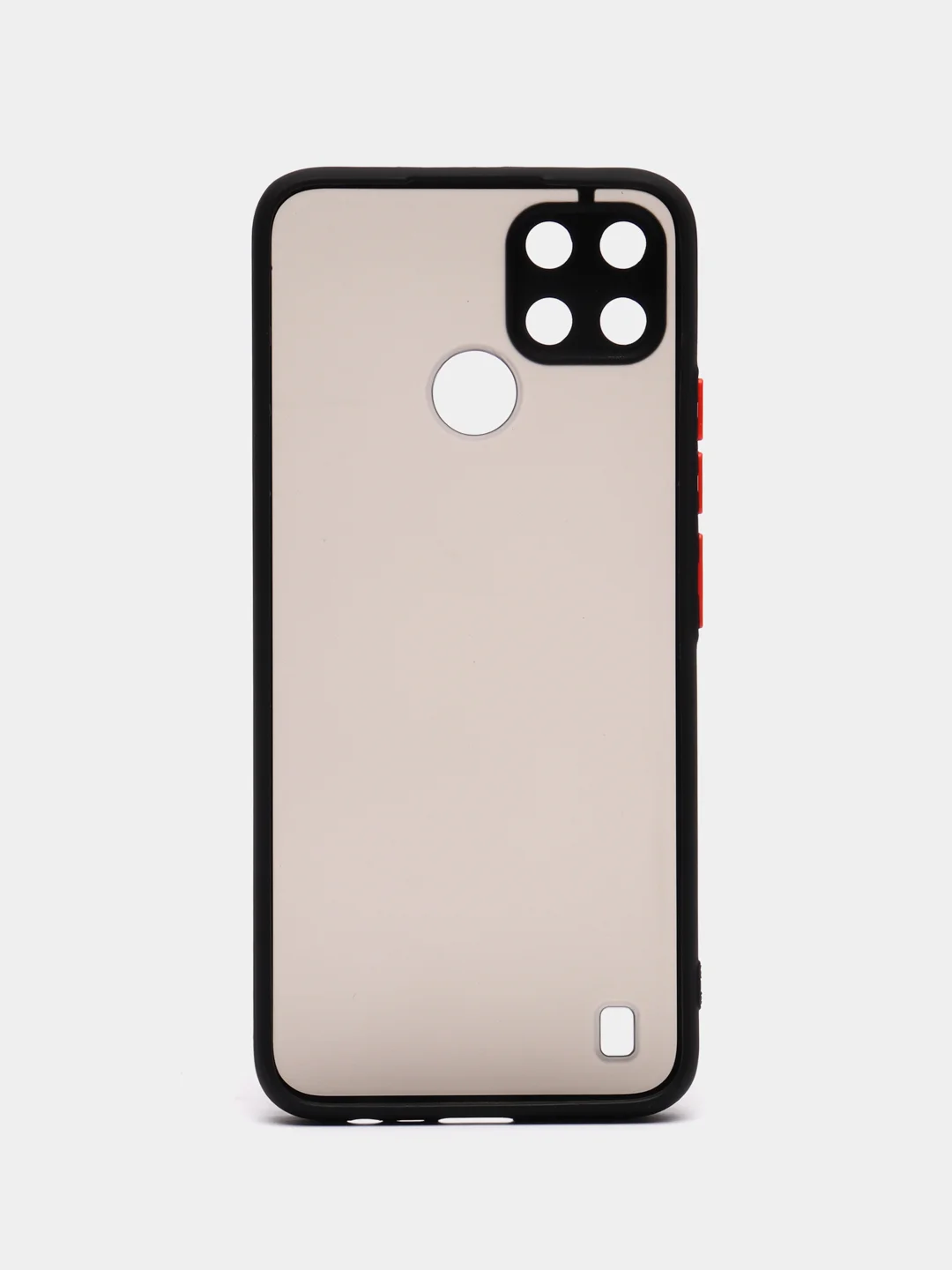 Красный чехол для Realme C21Y, полупрозрачный, пластиковый, матовый Реалми C21Y