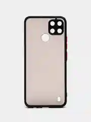 Красный чехол для Realme C21Y, полупрозрачный, пластиковый, матовый Реалми C21Y
