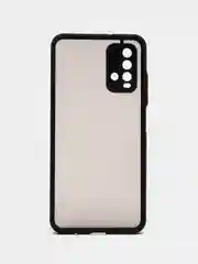 Черный чехол для Xiaomi Redmi 9T, (Note 9T Asia) полупрозрачный, пластиковый Редми 9Т