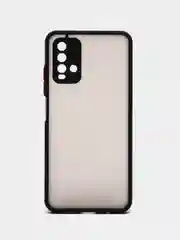 Черный чехол для Xiaomi Redmi 9T, (Note 9T Asia) полупрозрачный, пластиковый Редми 9Т