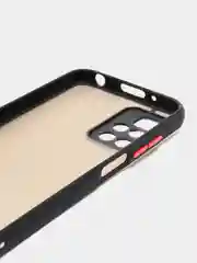 Красный чехол для Xiaomi Redmi Note 11 4G, Полупрозрачный, Редми Ноут 11