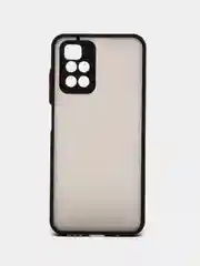 Черный чехол для Xiaomi Redmi Note 11 4G, Полупрозрачный, Редми Ноут 11