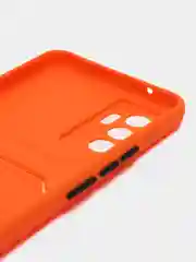 Оранжевый силиконовый чехол для Vivo V23E, S10E 5G, Y75 4G (Виво В23Е, С10Е, У75 4 джи), прозрачный