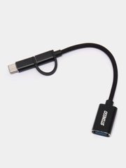 Кабель-адаптер, 2 в 1, переходник USB 3.0 к Micro USB, Type-C