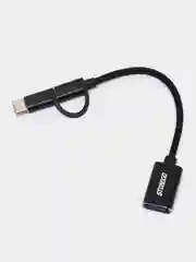 Кабель-адаптер, 2 в 1, переходник USB 3.0 к Micro USB, Type-C