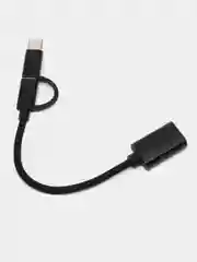 Черный кабель-адаптер, 2 в 1, переходник USB 3.0 к Micro USB, Type-C
