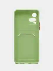 Зеленый силиконовый чехол для Vivo Y21, Y21S, Y33S 4G, Y32 4G, Y21T, Y33T прозрачный