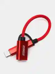 Красный кабель-адаптер, 2 в 1, переходник USB 3.0 к Micro USB, Type-C
