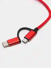 Красный кабель-адаптер, 2 в 1, переходник USB 3.0 к Micro USB, Type-C