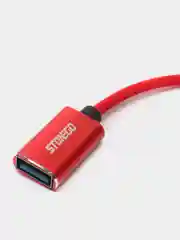 Красный кабель-адаптер, 2 в 1, переходник USB 3.0 к Micro USB, Type-C