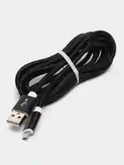 Черный 2 метра, 1,78, 2,7, Кабель на тайпси (Type-C)/iPhone Lightning/Micro/USB провод, зарядник