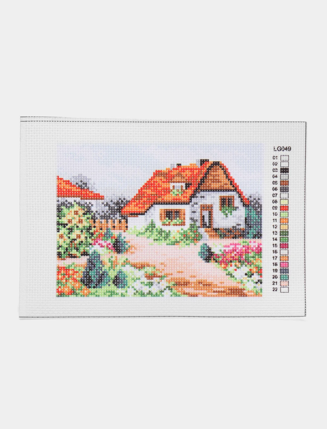 Коралловый набор для вышивания "Пейзаж", 10*14 см