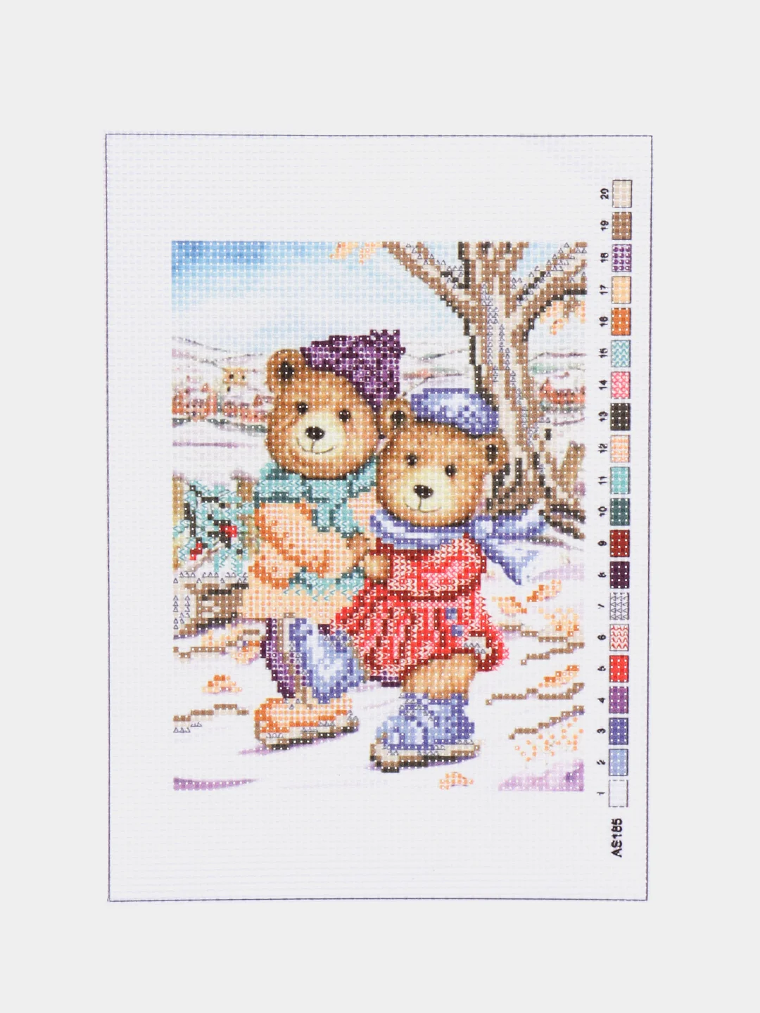 Лайм набор для вышивания "Животные", 10*14 см