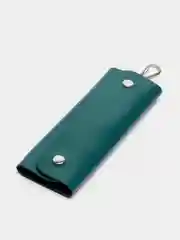 Бирюзовый ключница из натуральной кожи