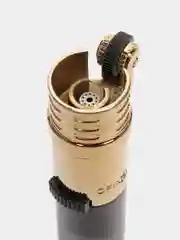 Черный зажигалка газовая, автогенка "Кристалл"