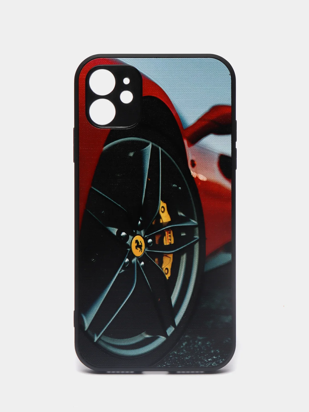 Красный чехол с рисунком на Apple iPhone 11 (Айфон 11)