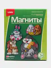 Набор для детского творчества, фигурки на магнитах "Зайчики", Lori