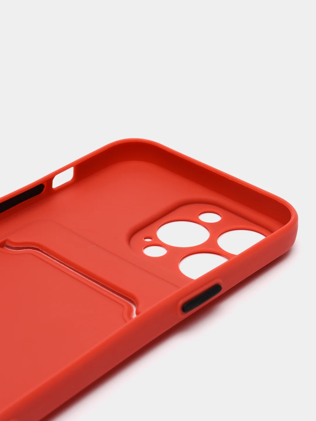 Коралловый чехол для iPhone 13 Pro (Айфон 13 Про), силиконовый, с защитой камеры