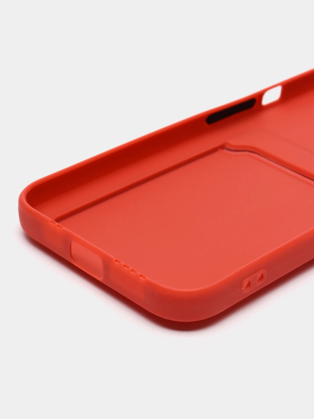 Коралловый чехол для iPhone 13 Pro (Айфон 13 Про), силиконовый, с защитой камеры