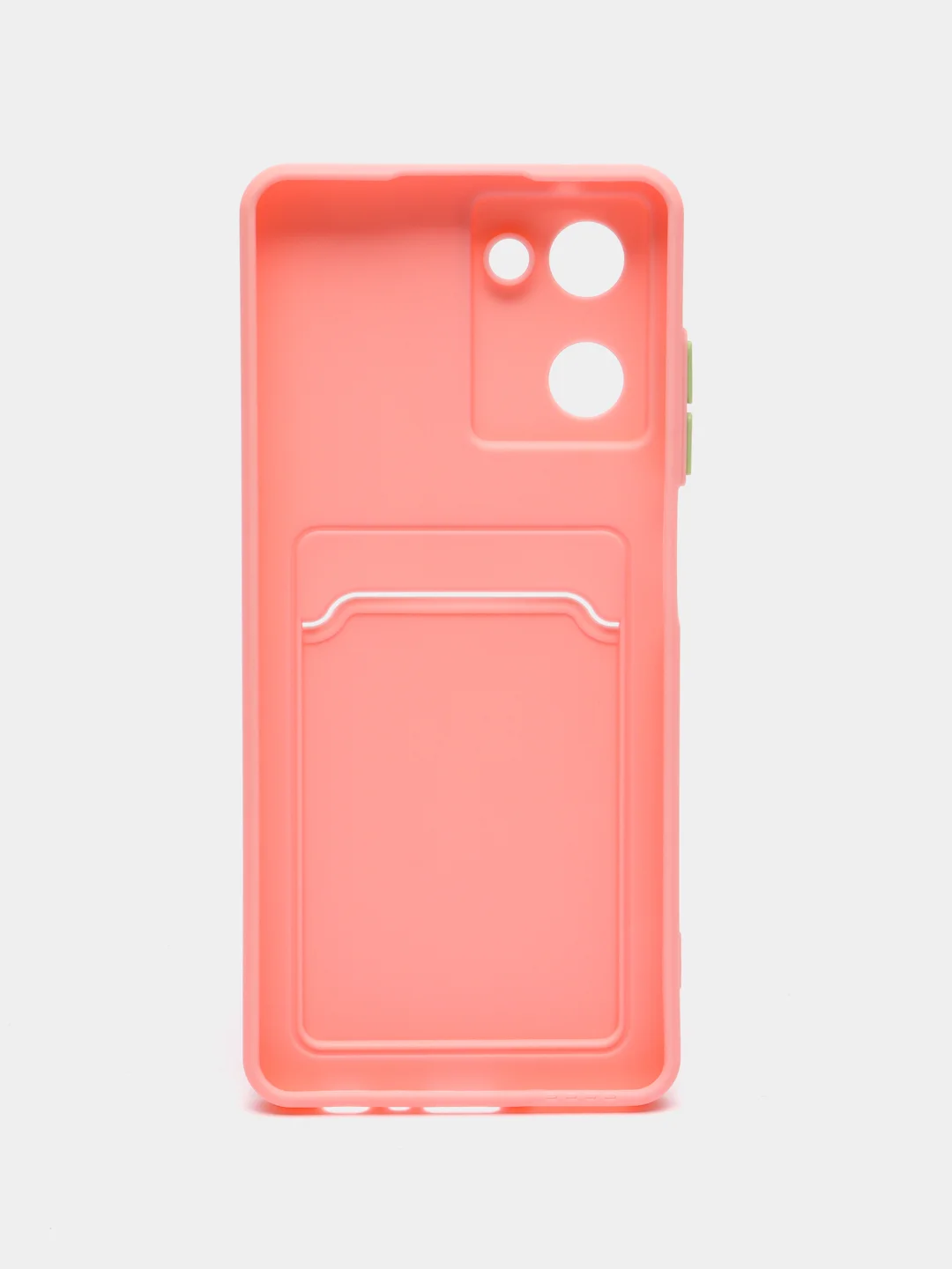 Пудровый силиконовый чехол для Realme 10 4G, c отсеком для карт