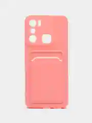 Пудровый силиконовый чехол для Infinix Hot 20i (Инфиникс Хот 20ай)