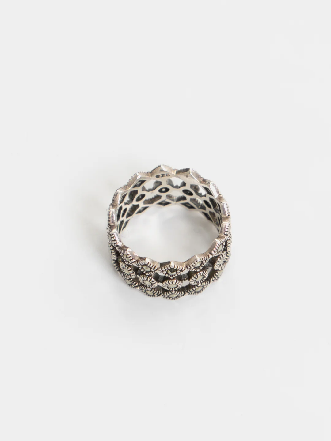 Кольцо "Марказит" серебро 925, р.19,5