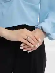 Черный кольцо с сердцем, кольцо женское