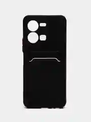 Черный силиконовый чехол Vivo Y35 4G 2022 (Виво у35 4Г 2022), прозрачный