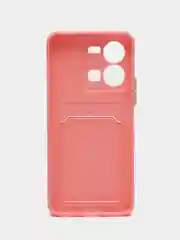 Пудровый силиконовый чехол Vivo Y35 4G 2022 (Виво у35 4Г 2022), прозрачный