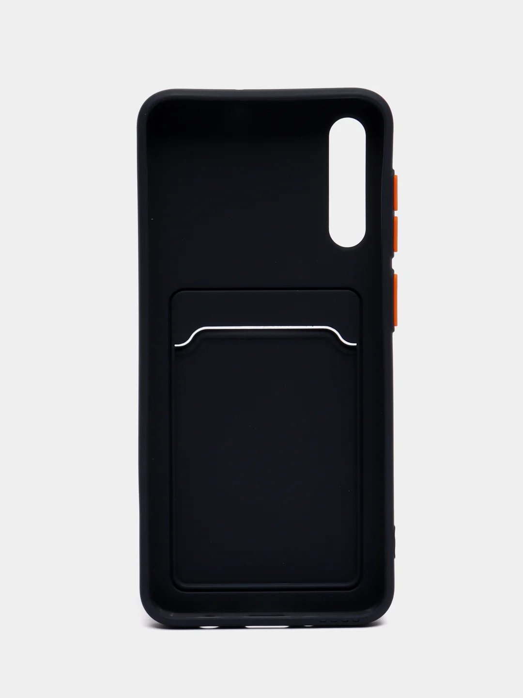 Темно-синий силиконовый чехол Samsung Galaxy A50, A50s, A30s (Самсунг Галакси А50, А30С), прозрачный