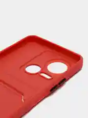 Коралловый силиконовый чехол для Tecno Spark 10 5G, c отсеком для карт