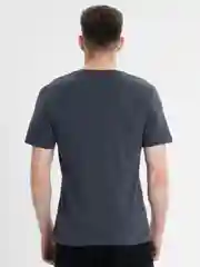 Синий меланж футболка мужская
