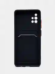 Темно-синий силиконовый чехол для Samsung Galaxy A51 (SM-A515F) (Самсунг Галакси А51), прозрачный