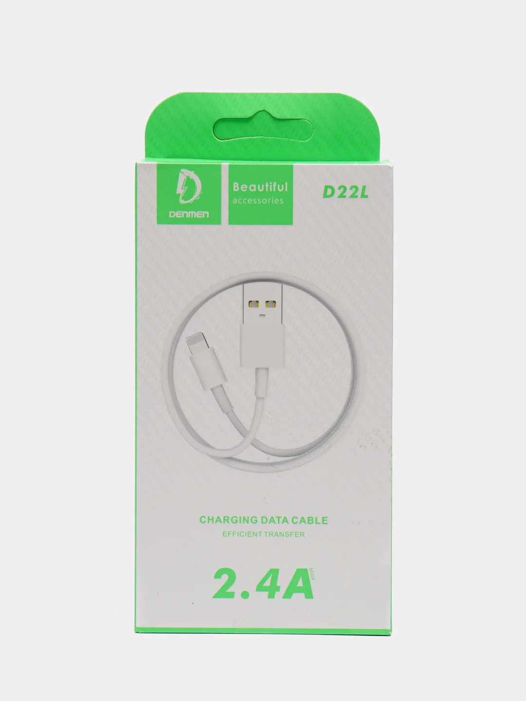 Кабель Denmen iPhone, D22L, силикон