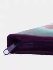 Бирюзовый пенал школьный аниме, 1 секция, 115 х 205 х 30 мм