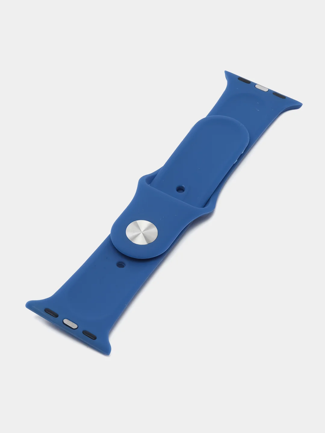 Хром силиконовый ремешок для Apple Watch