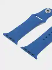 Хром силиконовый ремешок для Apple Watch