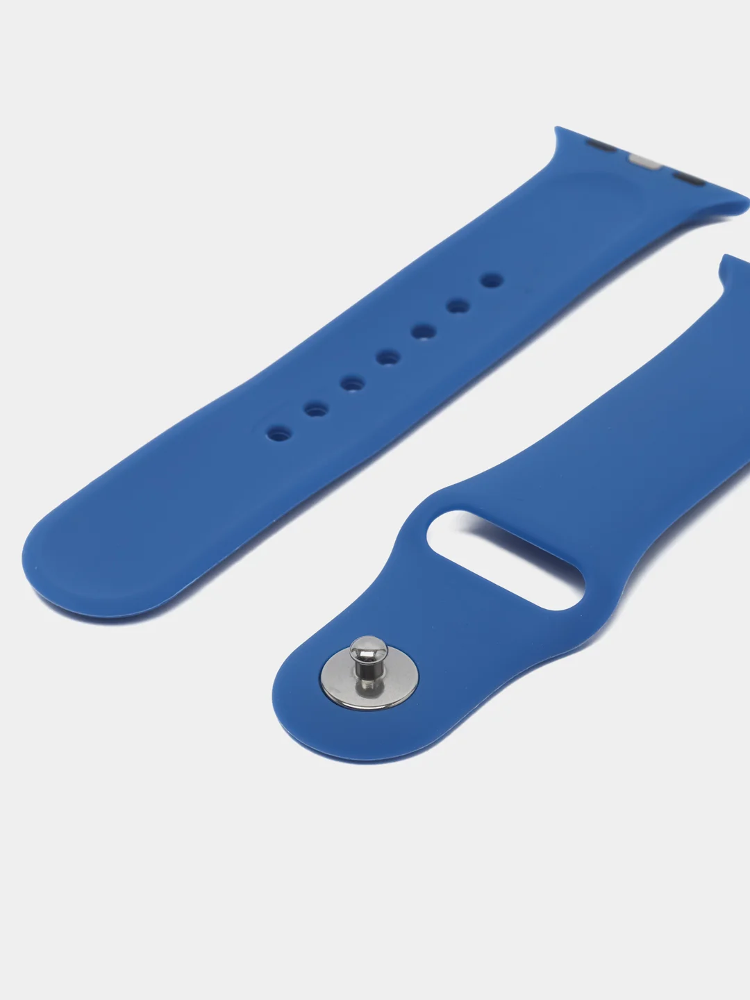 Хром силиконовый ремешок для Apple Watch