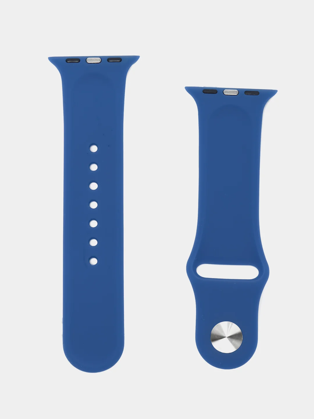 Хром силиконовый ремешок для Apple Watch
