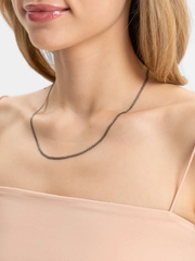 Цепь из серебра 925, черненная