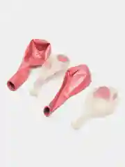 Розовый фонтан из воздушных шаров, 10 штук