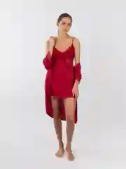 Белый пижама шелковая