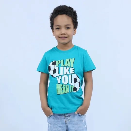 Футболка детская для мальчика, 4-8 лет, 100% хлопок
